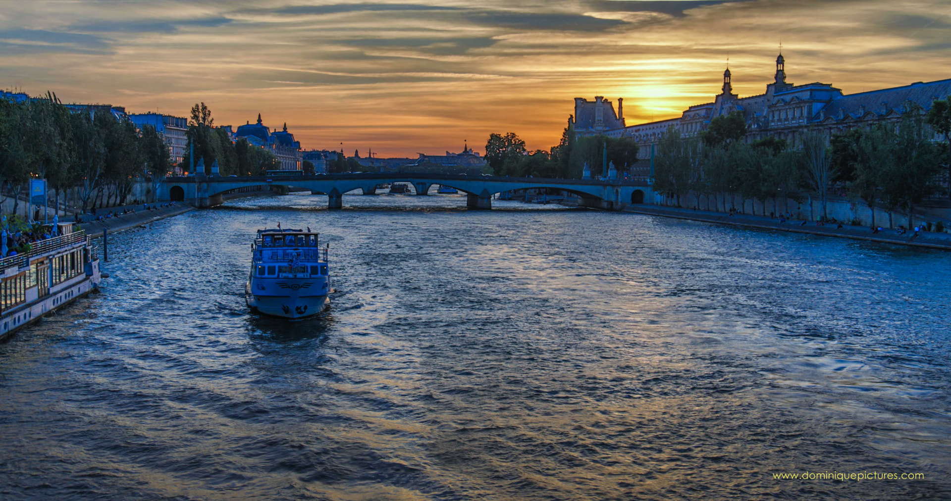 Coucher sur la Seine — Photographie, Paris — 2017