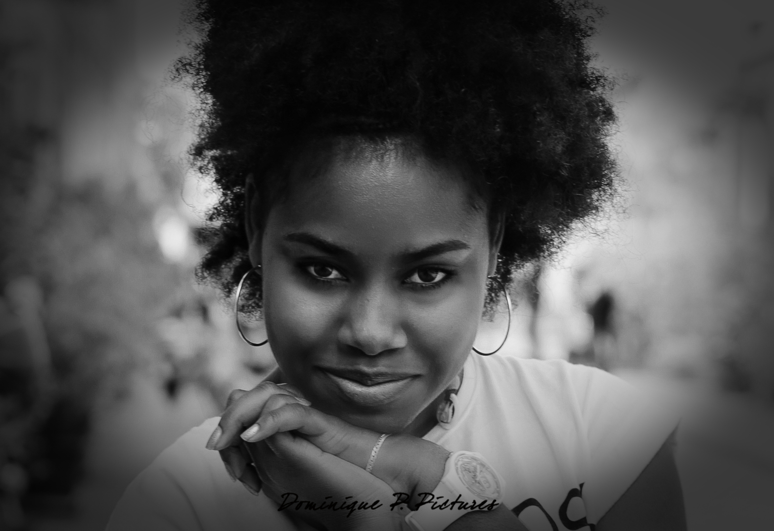 Afro — Portrait noir et blanc — 2015