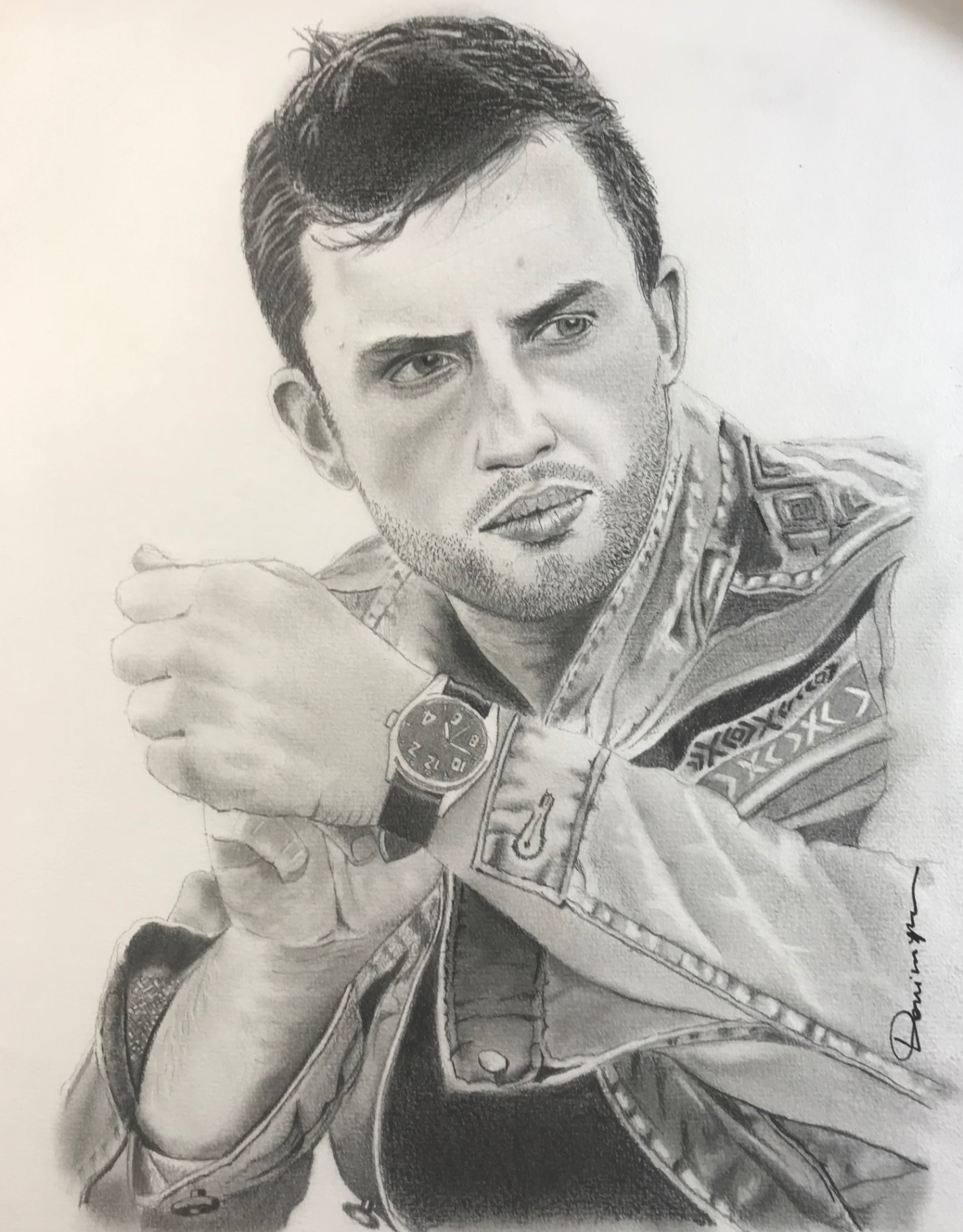 M. Serfati — Graphite sur papier