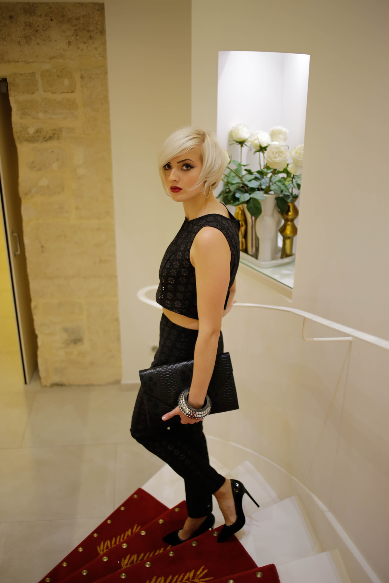 Escalier rouge — Photographie, mode — 2015