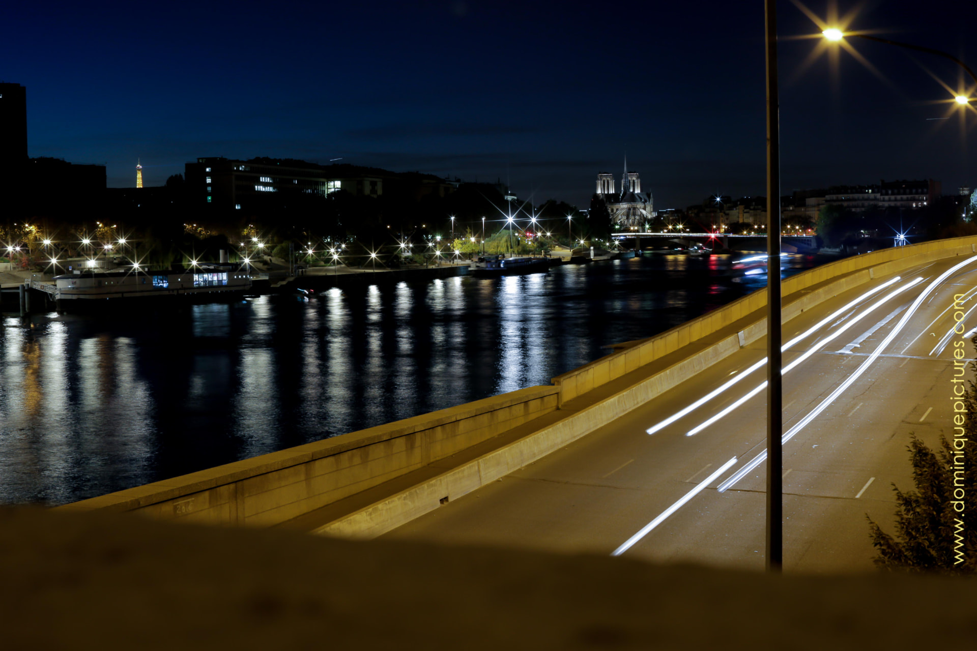 Notre-Dame depuis les quais — Pose longue, Paris — 2016