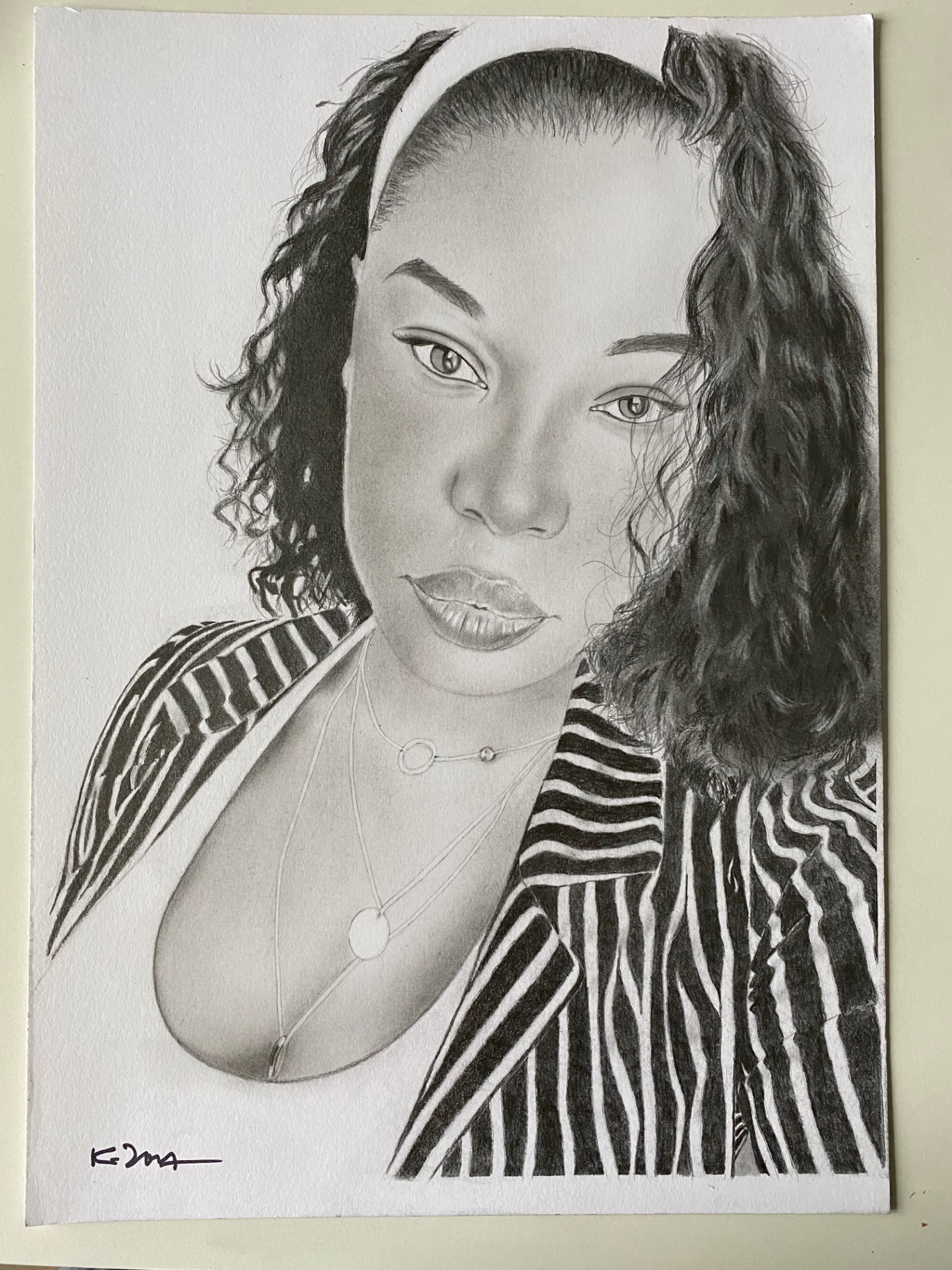 Rayures et boucles — Graphite sur papier